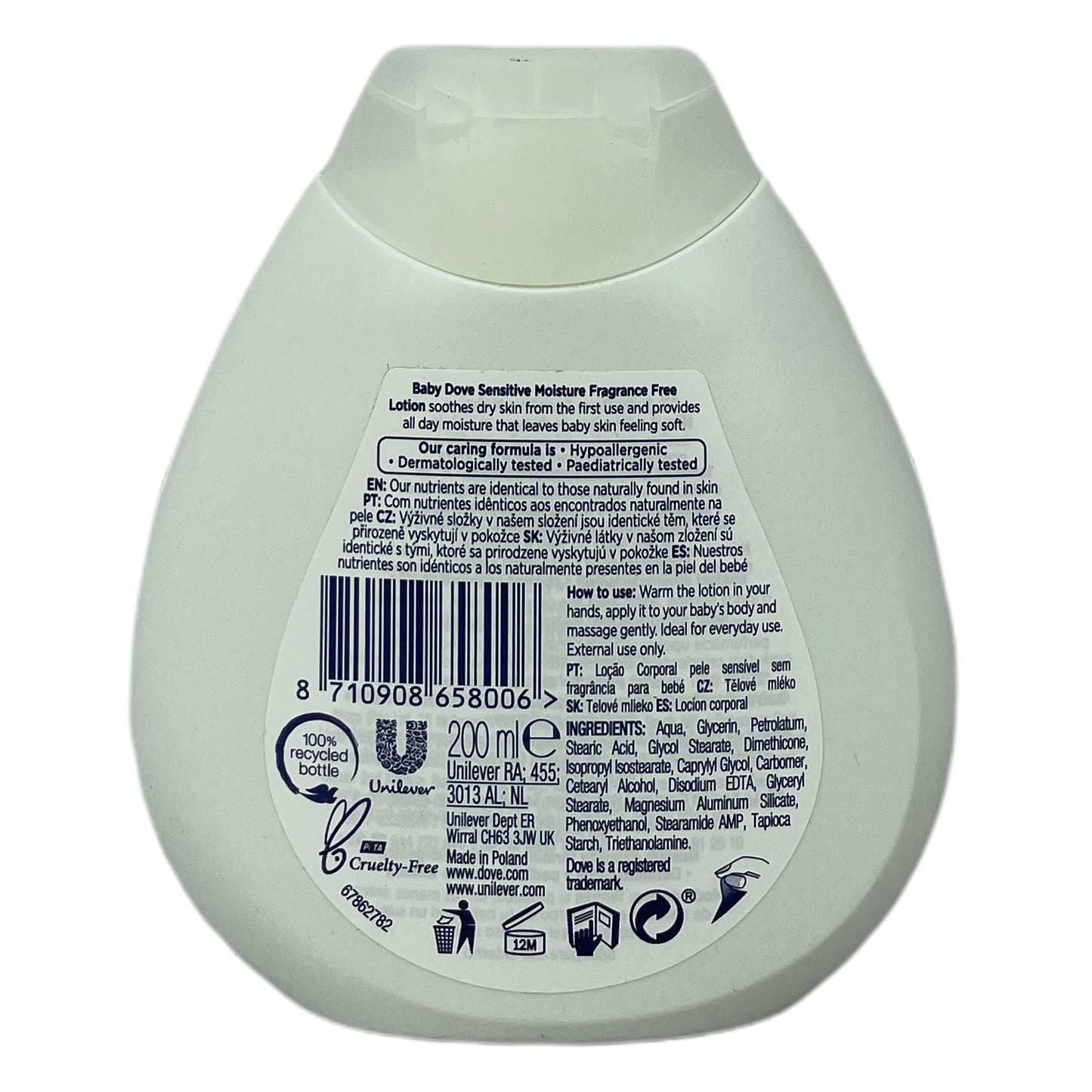 Dove Baby Lotion 200ml Sensitive