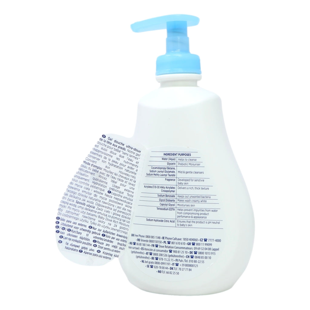 Dove Baby Head to Toe Wash 400ml Rich Moisture