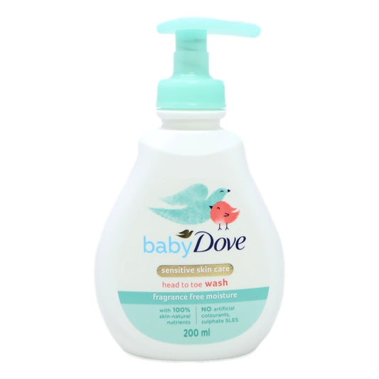 Dove Baby Head to Toe 200ml Sensitive Moisture Export