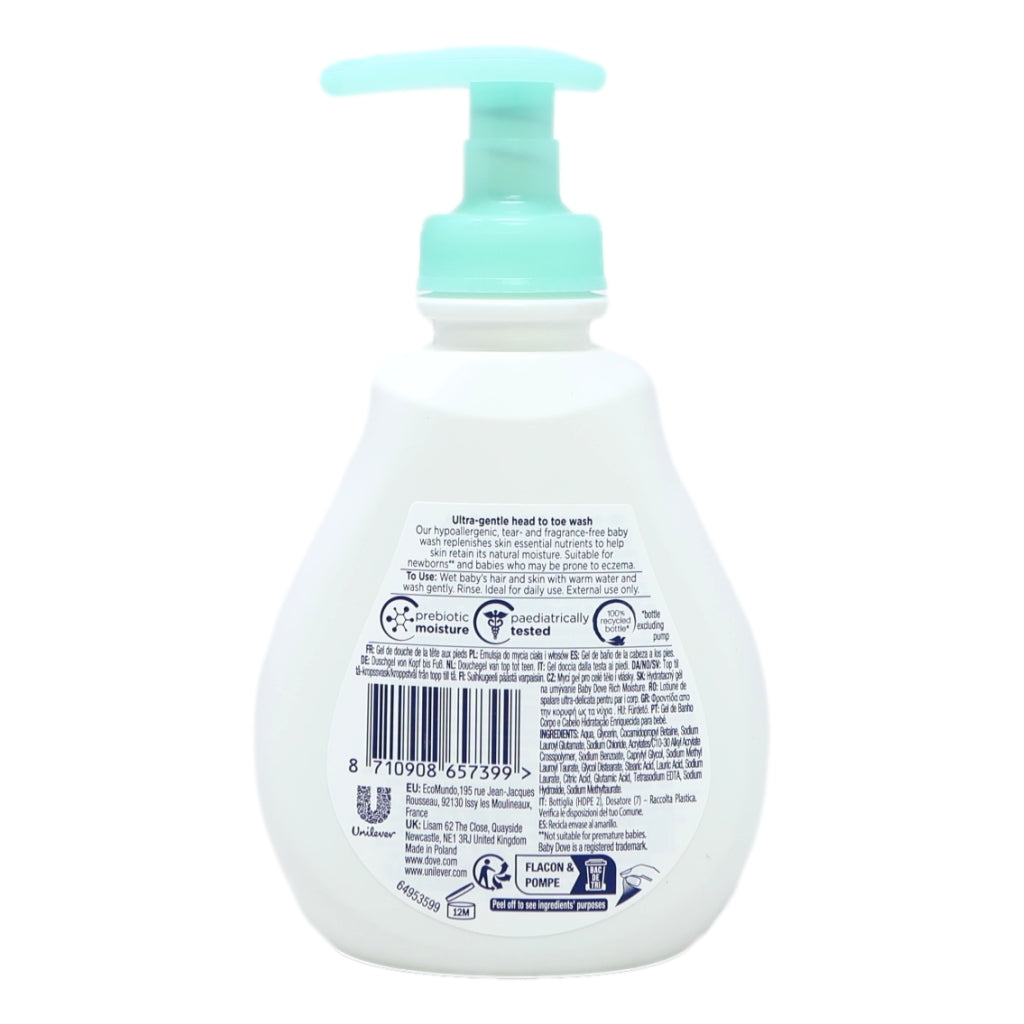 Dove Baby Head to Toe 200ml Sensitive Moisture Export