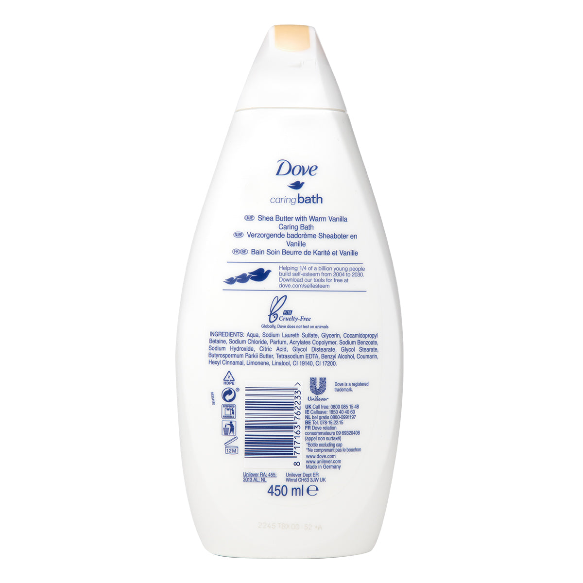 Dove Bath 450ml Shea Butter