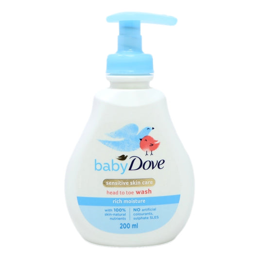 Dove Baby Head to Toe 200ml Rich Moisture Export