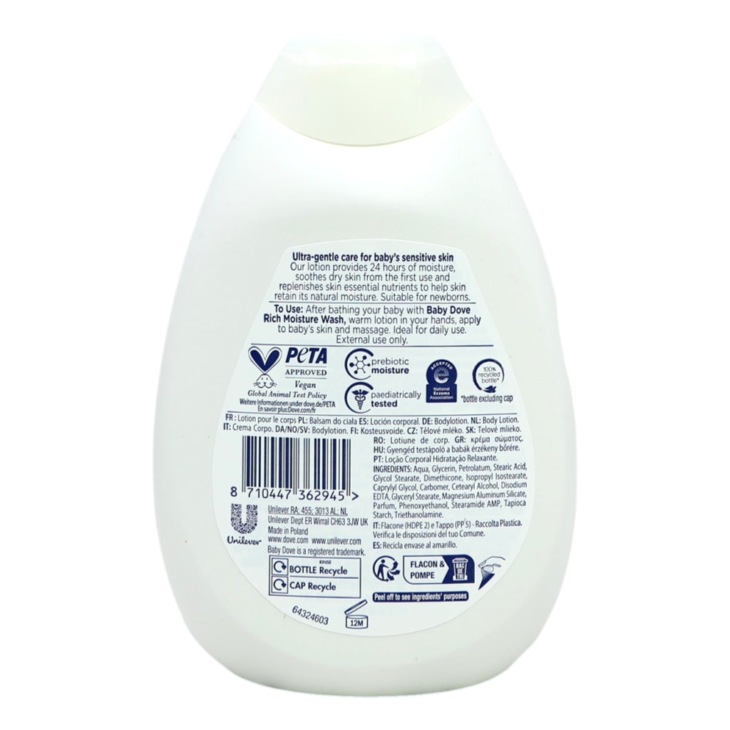 Dove Baby Body Lotion 400ml Rich Moisture