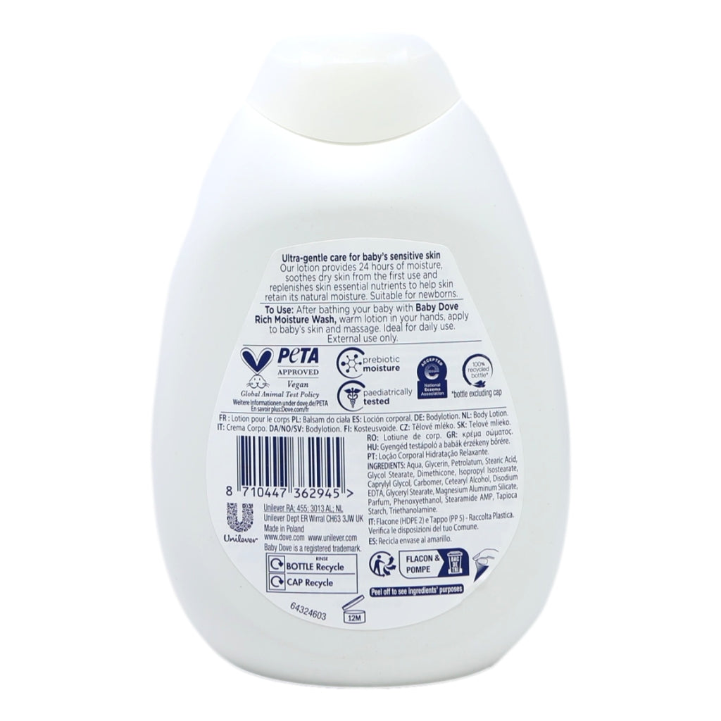 Dove Baby Body Lotion 400ml Rich Moisture