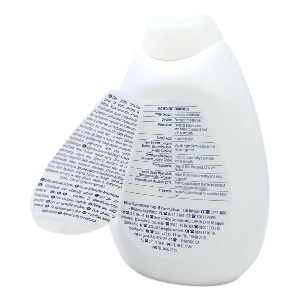 Dove Baby Body Lotion 400ml Rich Moisture