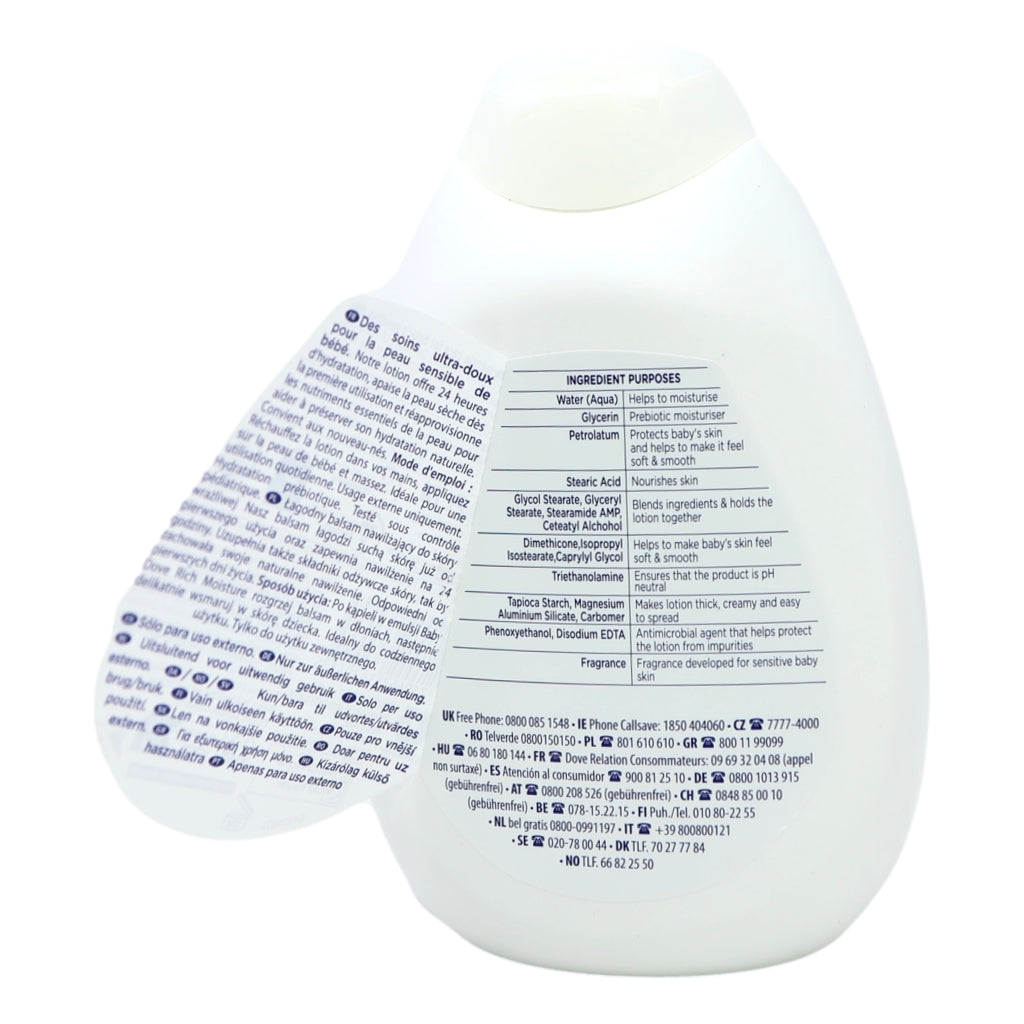 Dove Baby Body Lotion 400ml Rich Moisture