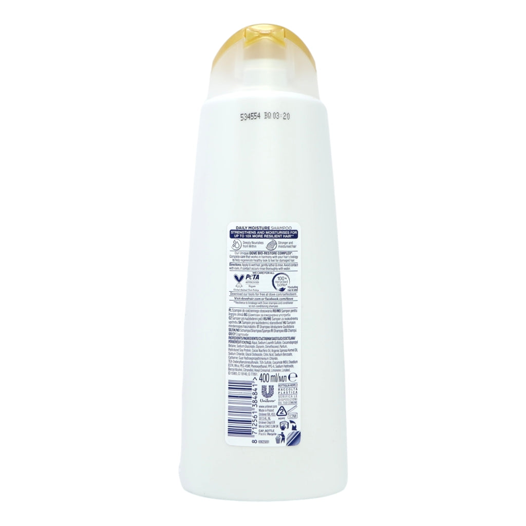 Dove Hair Shampoo 400ml Daily Moisture