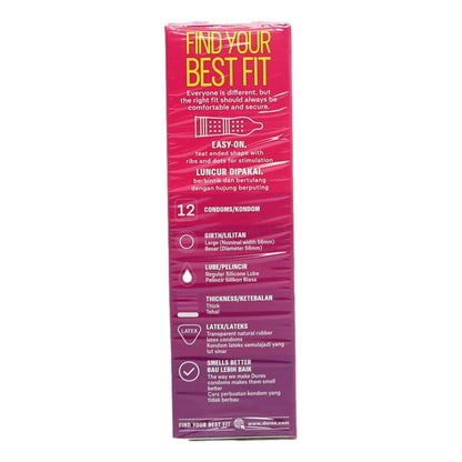 Durex Pleasuremax 12s (6x12)