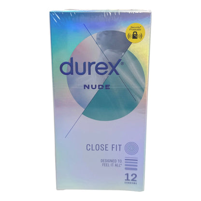 Durex Condoms 12pk Nude Close Fit