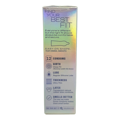 Durex Condoms 12pk Nude Close Fit