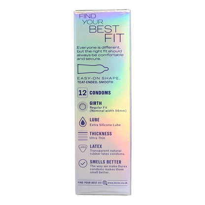 Durex Condoms 12pk Nude Extra Lube Regular