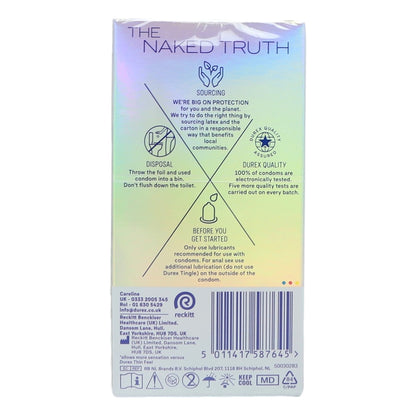 Durex Condoms 12pk Nude Regular Fit