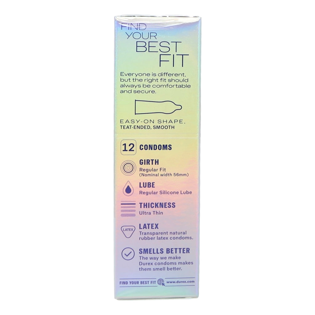 Durex Condoms 12pk Nude Regular Fit
