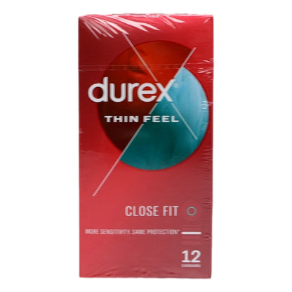 Durex Condoms 12pk Thin Feel Close Fit