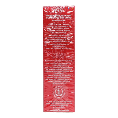 Durex Condoms 12pk Thin Feel Close Fit