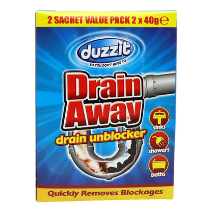 Duzzit Drain Away Sachets 2 X 40G