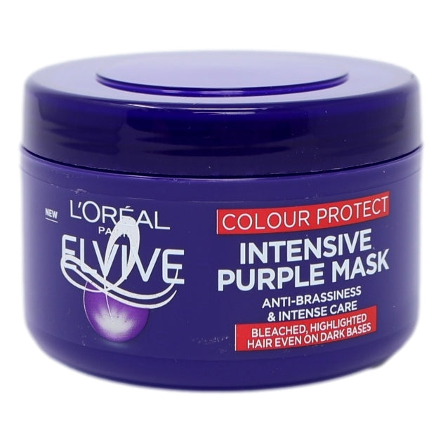 L'Oreal Elvive Mask Pot 250ml Colour Protect Anti-Brassiness Purple