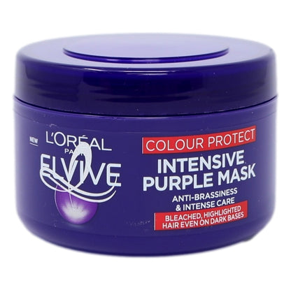 L'Oreal Elvive Mask Pot 250ml Colour Protect Anti-Brassiness Purple