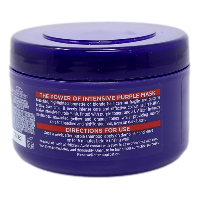 L'Oreal Elvive Mask 250ml Colour Protect Anti-Brassiness Purple