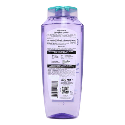 L'Oreal Elvive Shampoo 400ml Hydra Pure