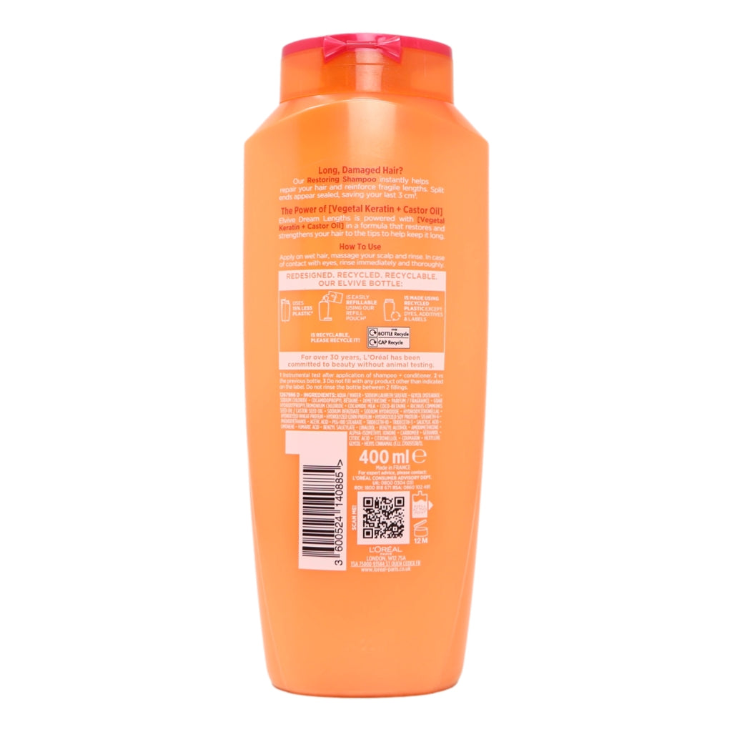 L'Oreal Elvive Shampoo 400ml Dream Lengths