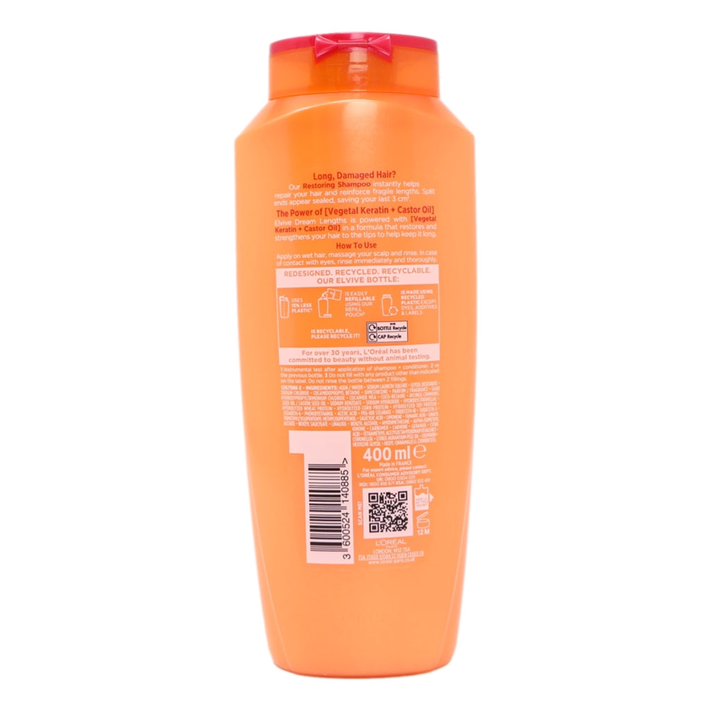 L'Oreal Elvive Shampoo 400ml Dream Lengths