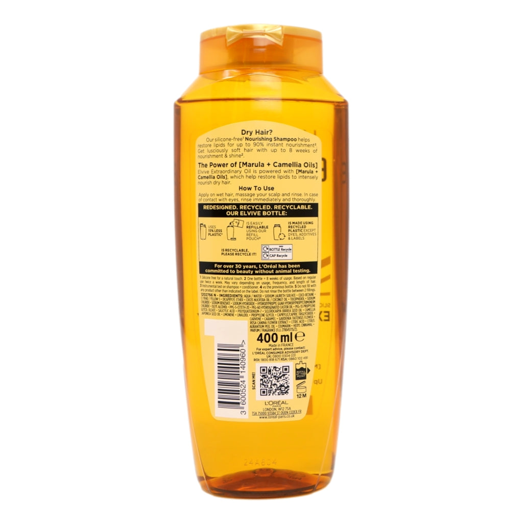 L'Oreal Elvive Shampoo 400ml Extraordinary Oil Normal
