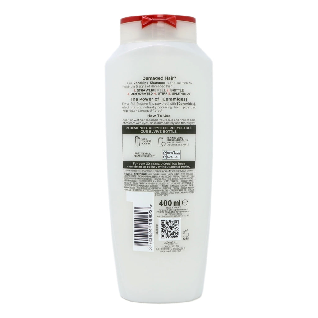 L'Oreal Elvive Shampoo 400ml Full Restore 5