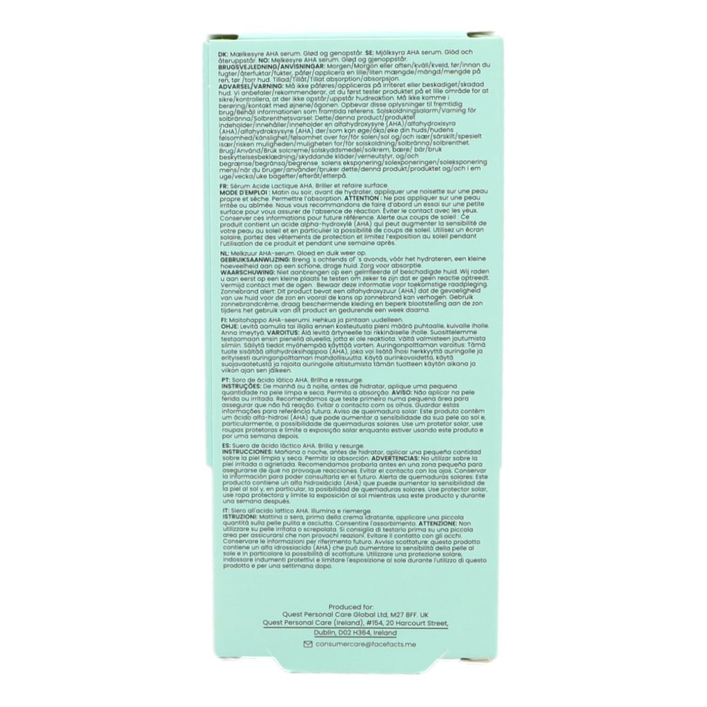 Face Facts Facial Serum - Moisturising Lactic Acid