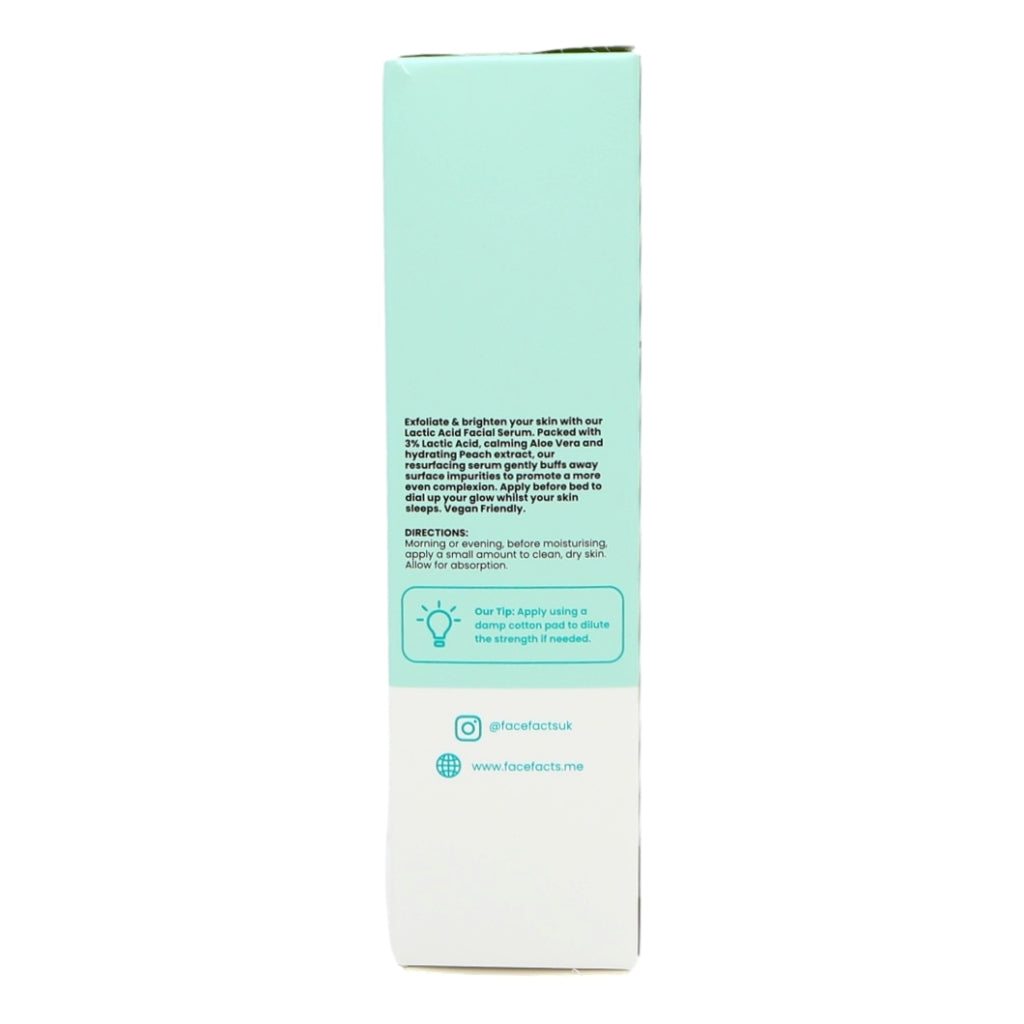 Face Facts Facial Serum - Moisturising Lactic Acid