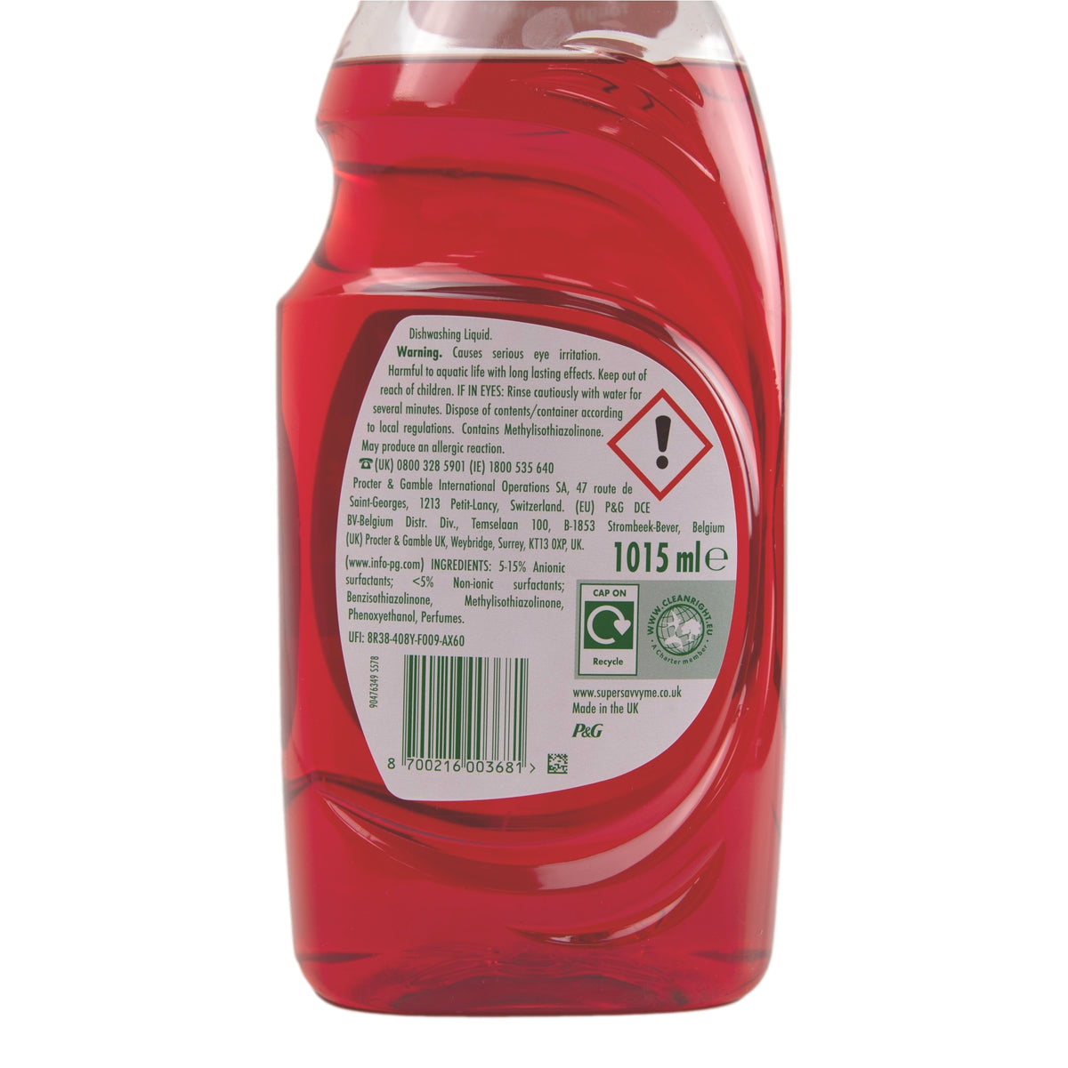 Fairy Washing Up Liquid 1015ml Pomegranate