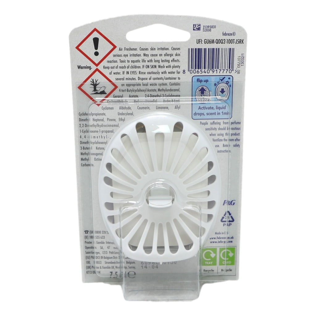 Febreze Bathroom Air Freshener 7.5ml Linen Freshness