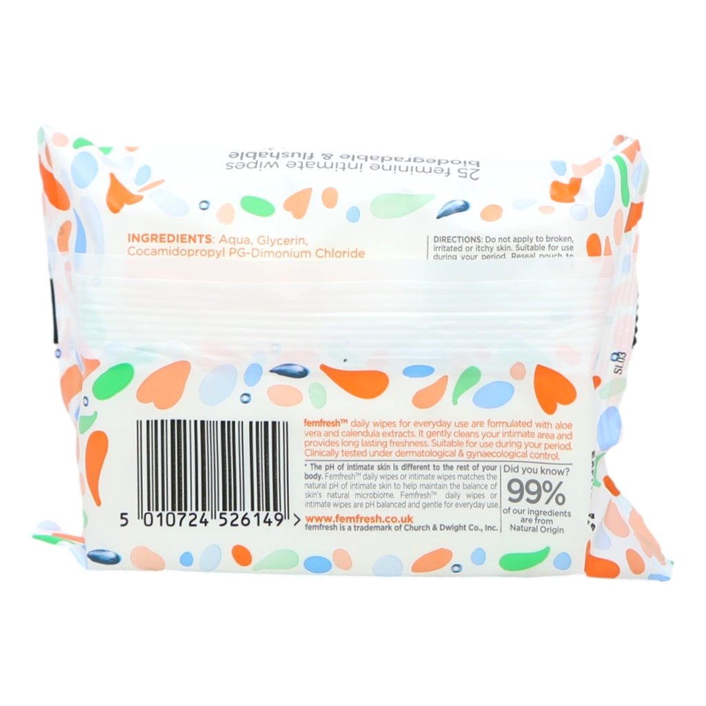 Femfresh Intimate Feminine 25s Wipes