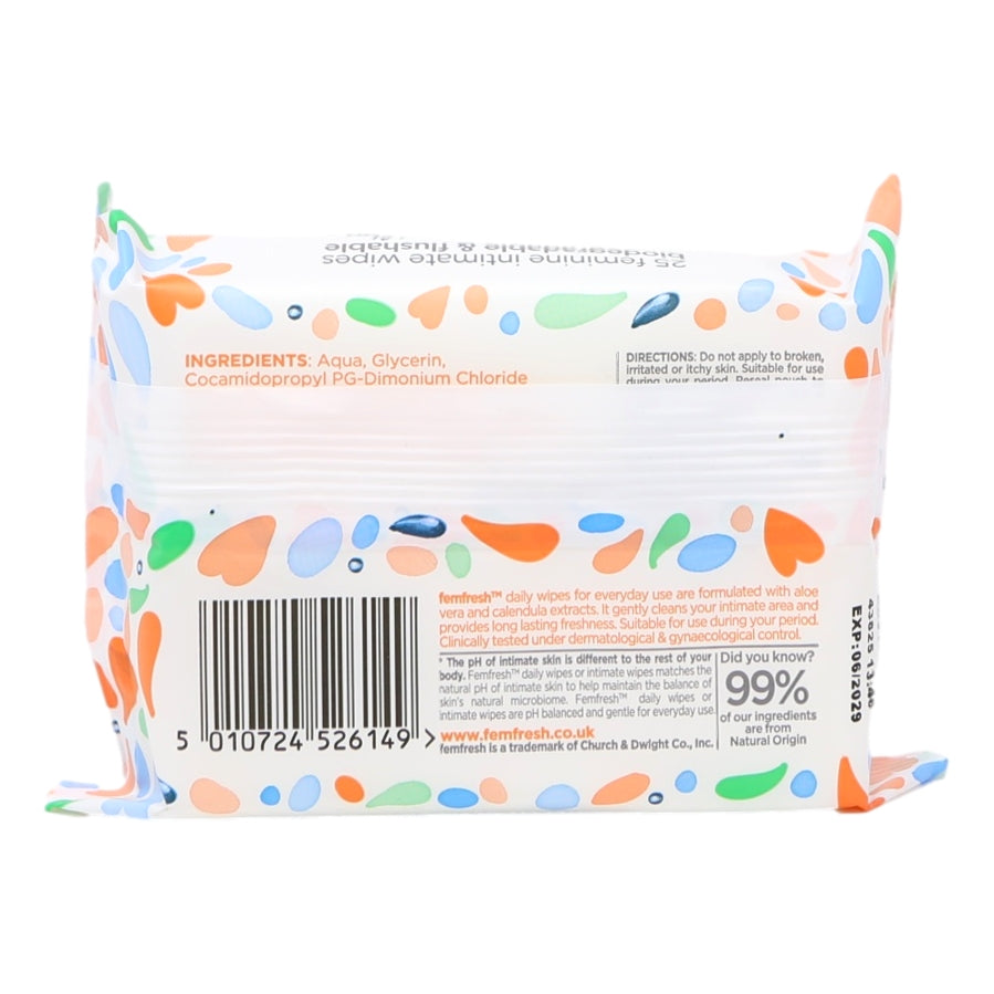 Femfresh Intimate Feminine 25s Wipes