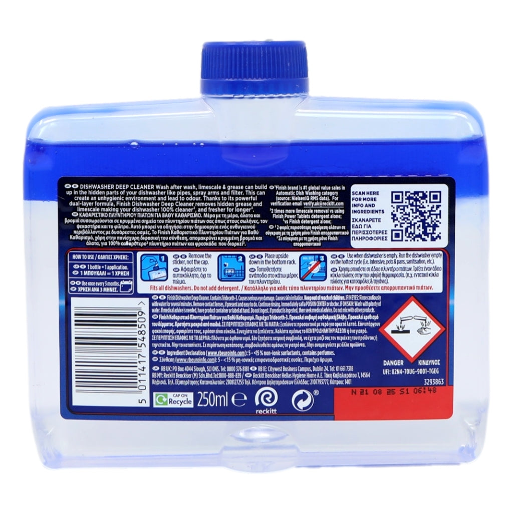 Finish Dishwasher Cleaner 250ml Regular