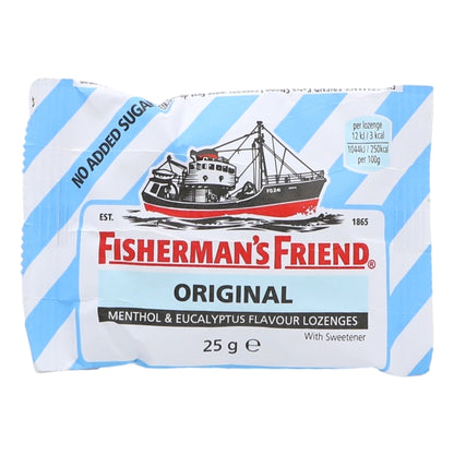 Buy Fisherman's Friend Lozenges 25g Original Sugar Free (Blue Stripe) online at Intamarque Wholesale – Trusted FMCG distributor