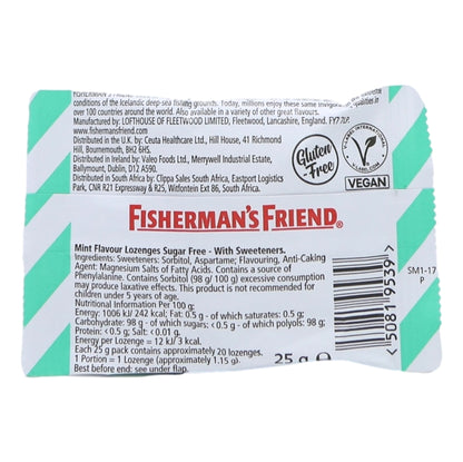 Fisherman's Friend Lozenges 25g Mint Sugar Free