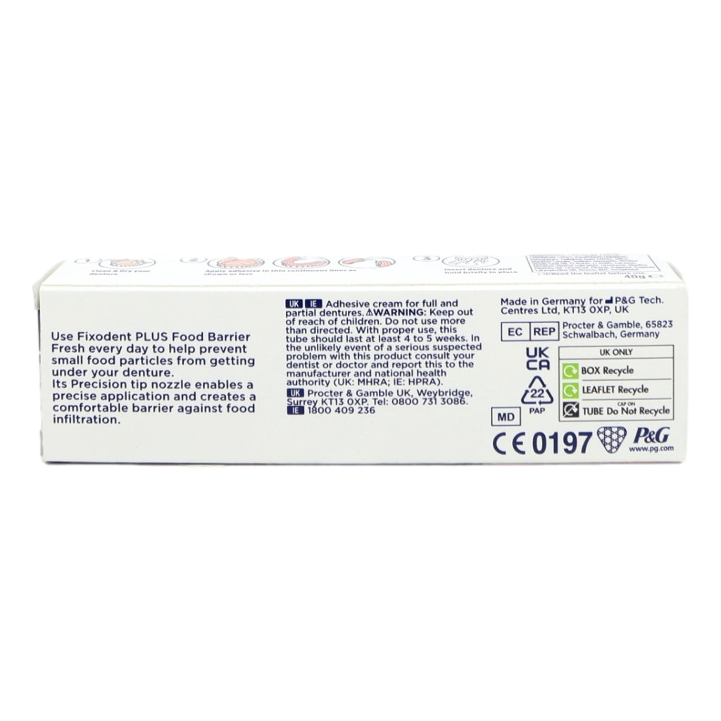 Fixodent Plus Denture Adhesive 40g Dual Protection
