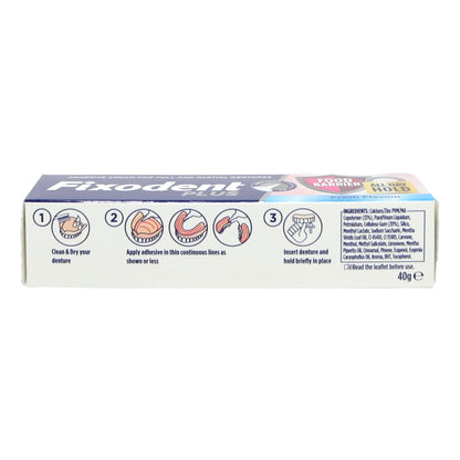 Fixodent Plus Denture Adhesive 40g Dual Protection
