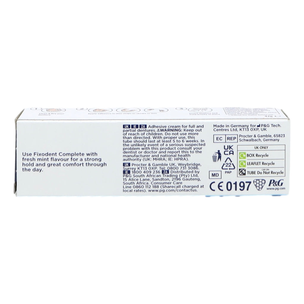 Fixodent Complete Denture Adhesive 47g Fresh