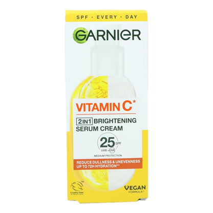 Garnier Naturals Vitamin C 50ml Cream Brightening Serum SPF25