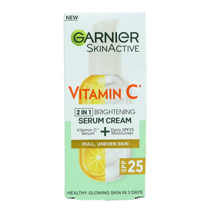 Garnier Naturals Vitamin C 50ml Brightening Serum Cream SPF 25