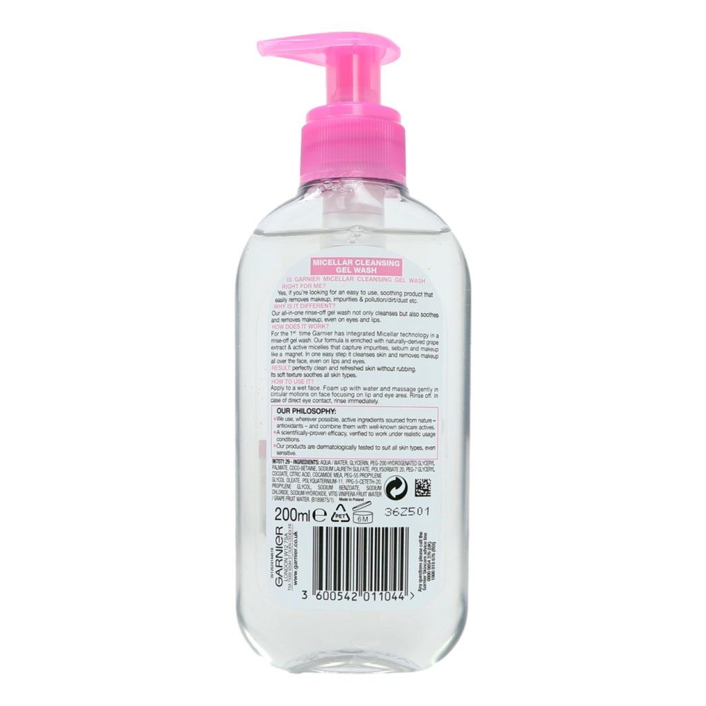 Garnier Micellar Cleansing Gel 200ml Sensitive