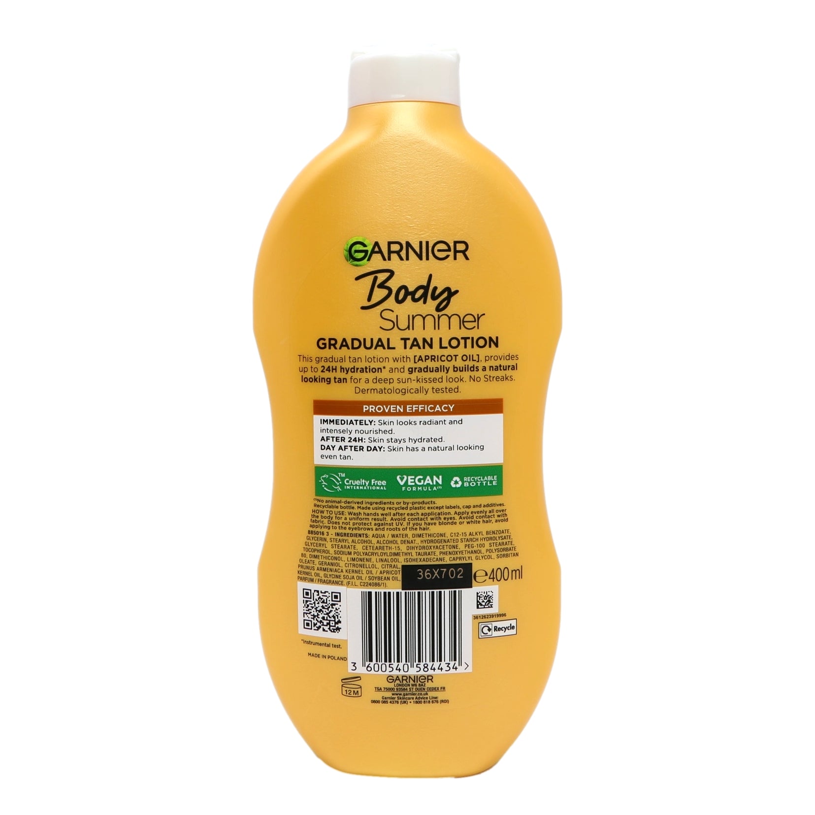 Garnier Summer Body Milk 400ml Deep