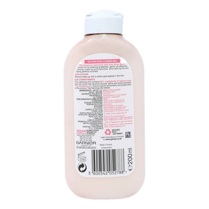 Garnier Naturals Cleansing Milk 200ml Rose