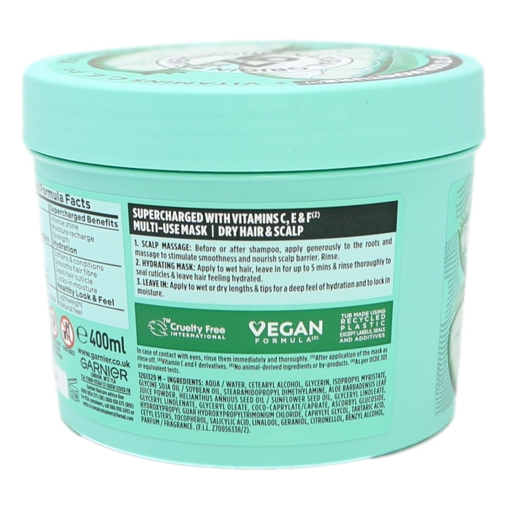 Garnier Ultimate Blends Mask 390ml 3in1 Hair Food Aloe