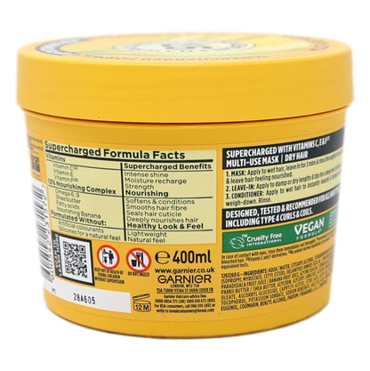 Garnier Ultimate Blends Mask 400ml 3in1 Hair Food Banana & Shea