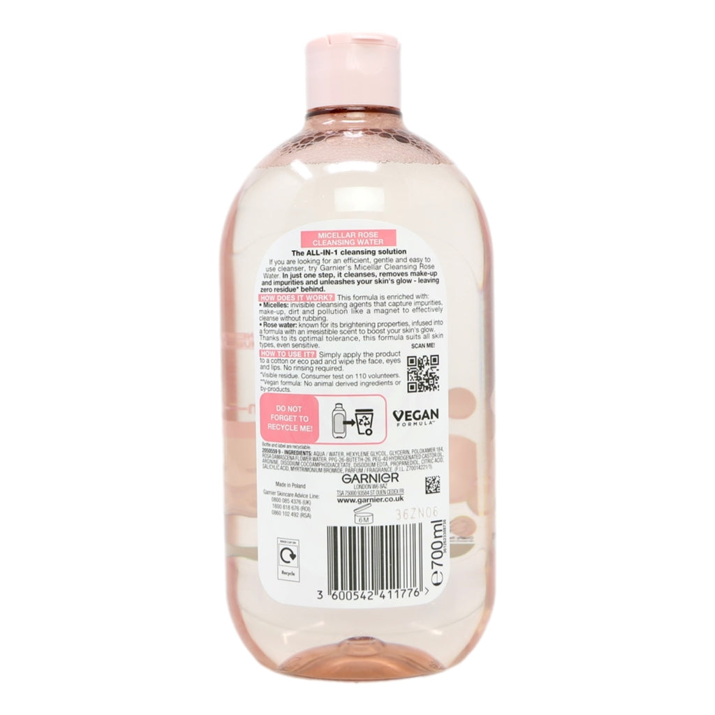 Garnier Micellar Cleansing Water 400ml Rose