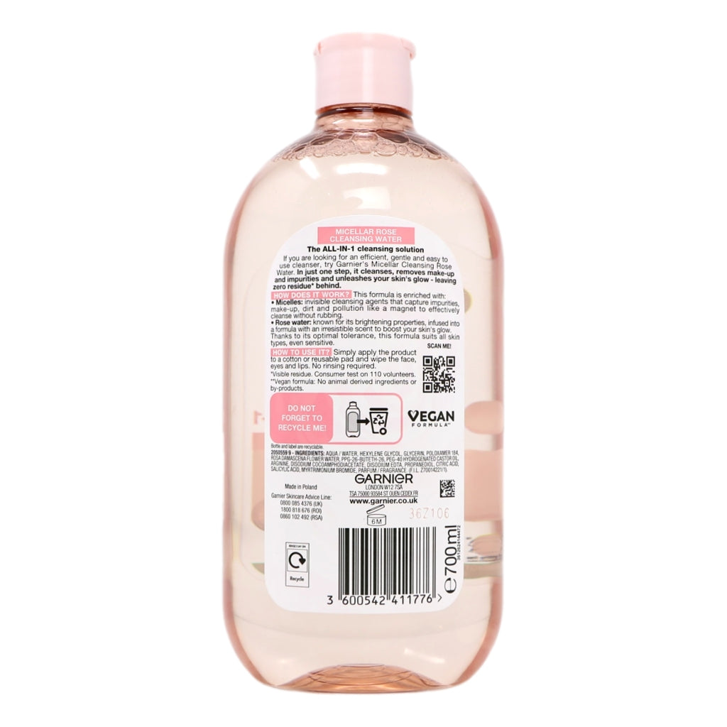 Garnier Micellar Cleansing Water 700ml Rose