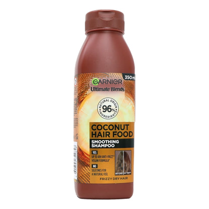 Buy Garnier Ultimate Blends Hair Food Coconut & Macademia Shampoo 350ml online at Intamarque Wholesale – Trusted FMCG distributor